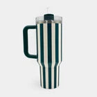 Stanley Quencher 40oz Emerald Stripe Tumbler – Stay Hydrated in Style