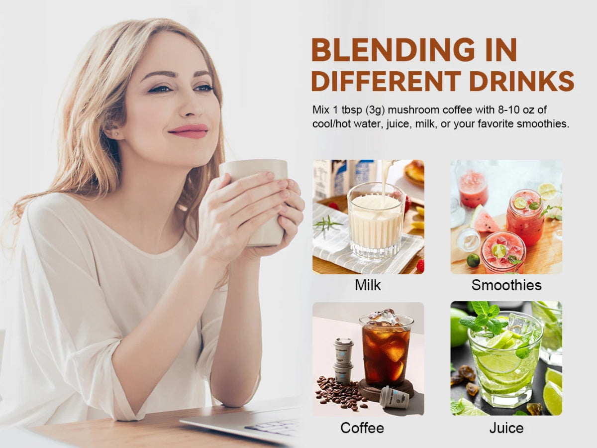Organic Mushroom Coffee – Authentic, No Odor, Free Shipping
