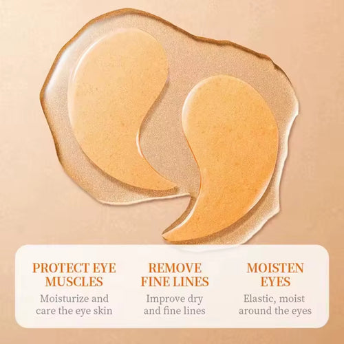 60pcs Vitamin C Collagen Hydrogel Under Eye Patches – Brightening & Anti-Aging