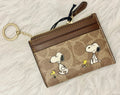 Coach x Peanuts Mini Skinny ID Case – Signature Canvas Snoopy