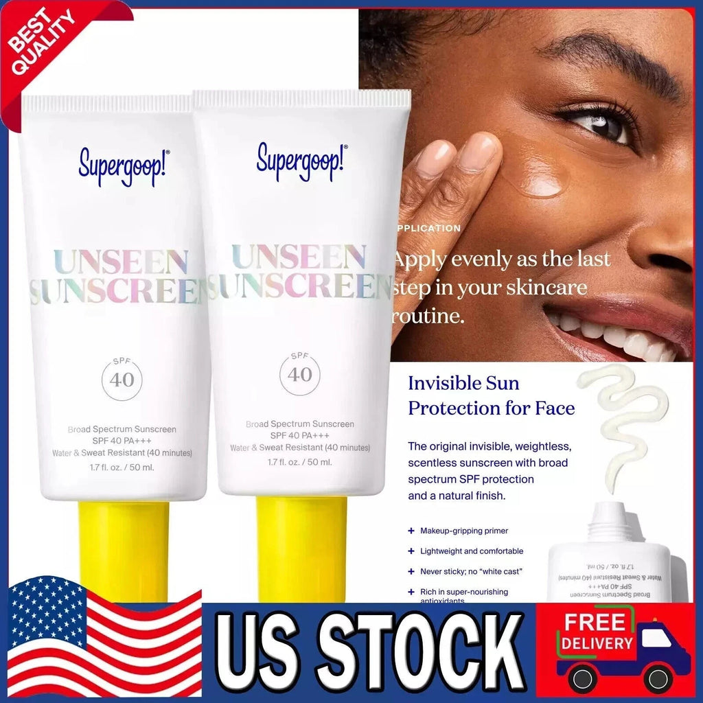 2-Pack Supergoop! Unseen Sunscreen SPF 40 – 1.7 fl oz Each
