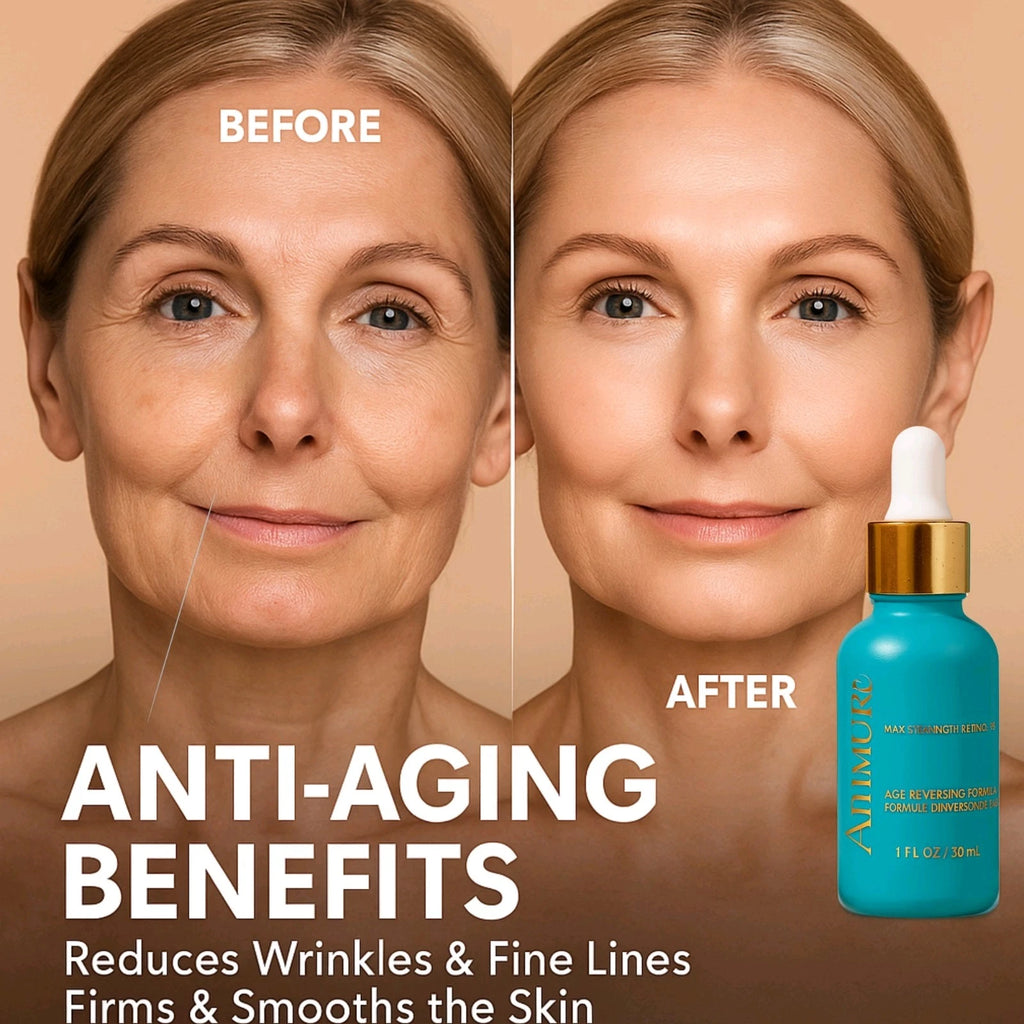 Ammuri 5% Retinol Serum with Hyaluronic Acid – Anti-Aging Face Serum 30ml