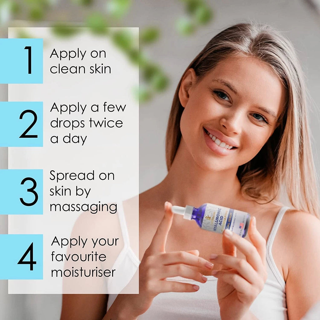 Hyaluronic Acid Face Serum – Anti-Aging Hydrating Formula 2oz