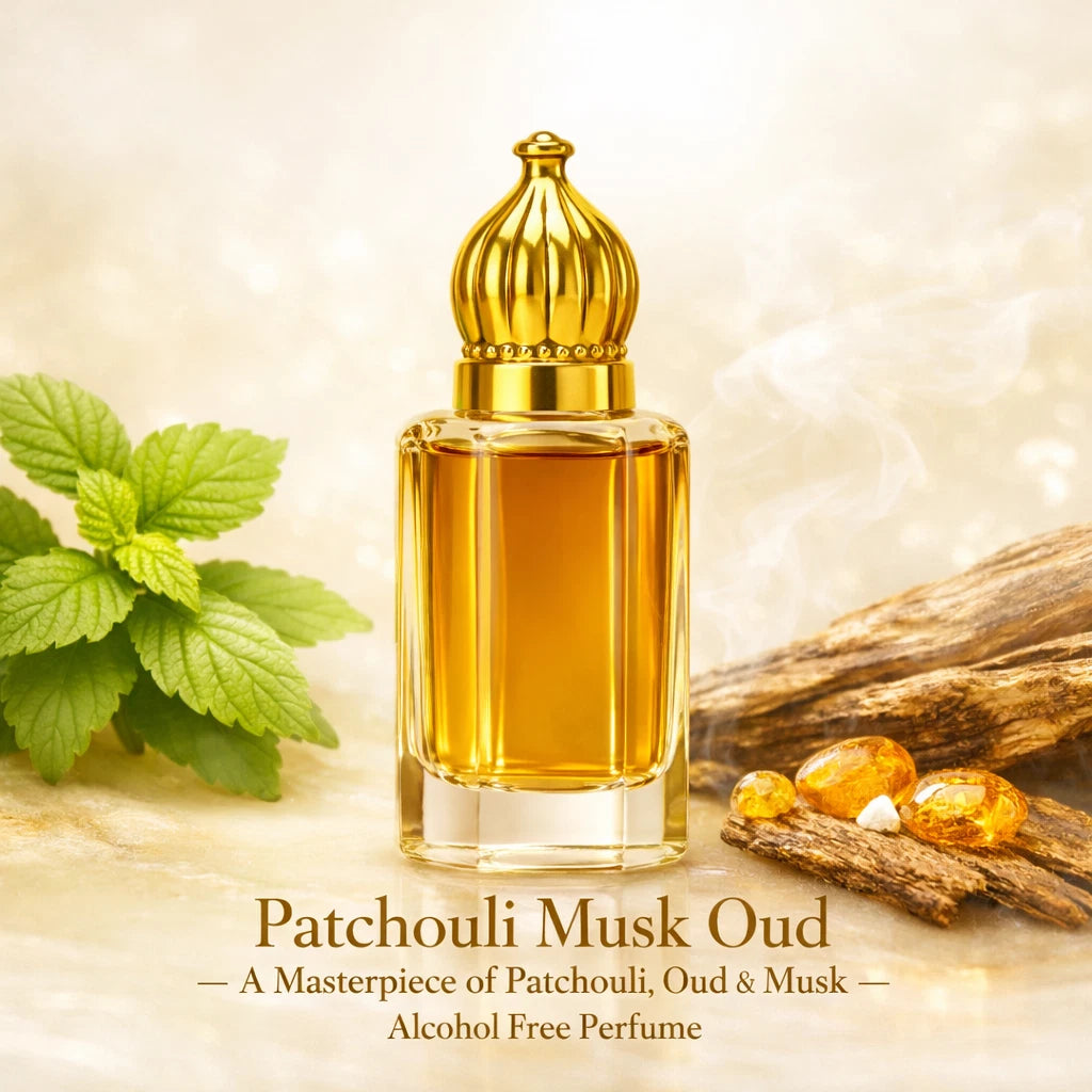 Patchouli Musk Alcohol-Free Perfume – Rich Oud & Musk Fragrance