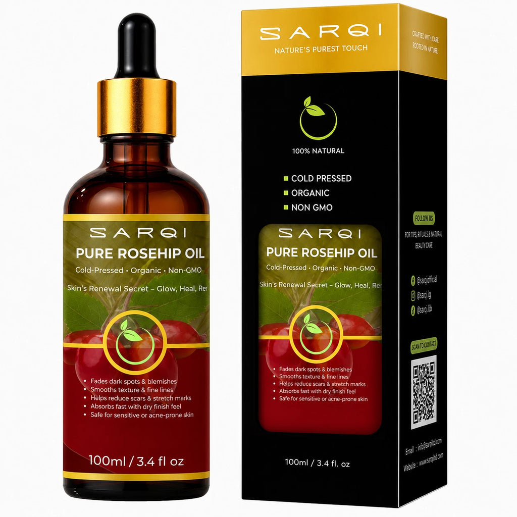 Organic Rosehip Oil 100% Pure Cold-Pressed Rosehip Oil for Facial Care