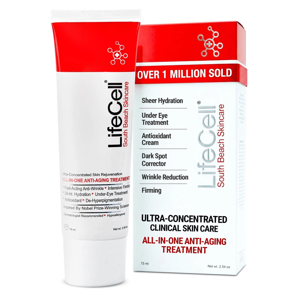 LifeCell Anti-Aging Cream 2.54 oz – Wrinkles, Fine Lines & Dark Circles