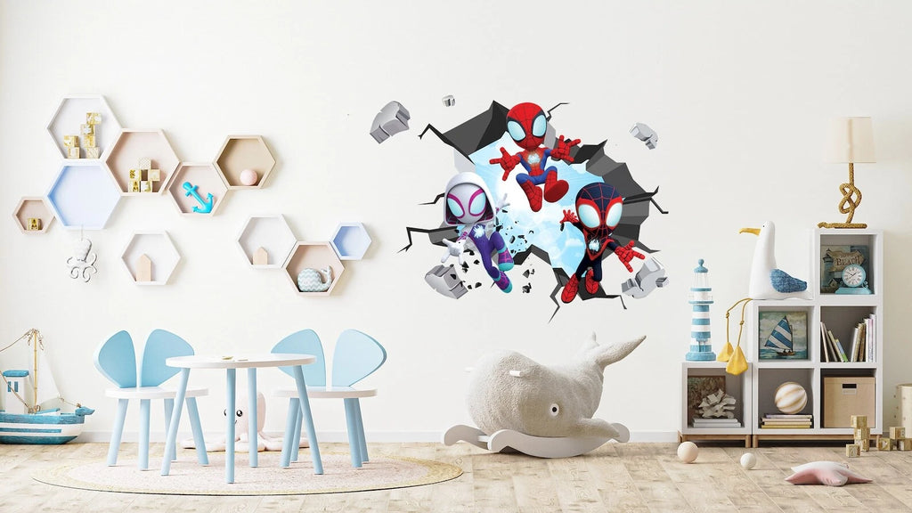 Superhero Kids Room Removable Wall Decoration