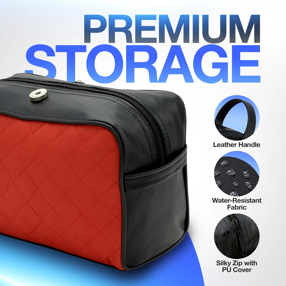 Men’s Large Waterproof Travel Wash Bag – Toiletry & Shaving Case