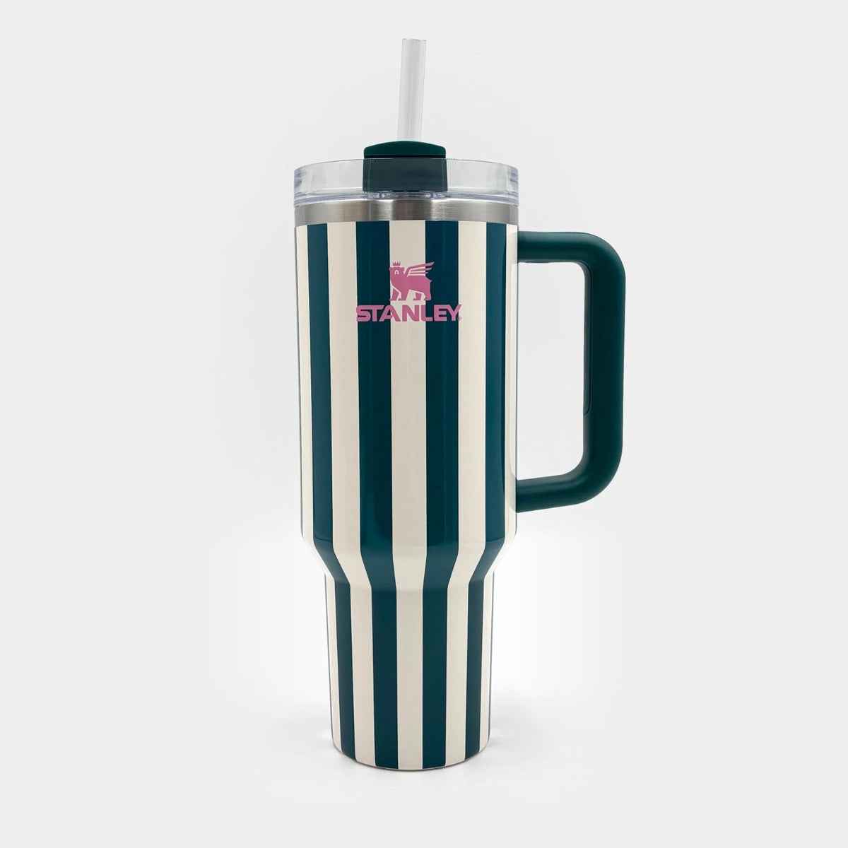 Stanley Quencher 40oz Emerald Stripe Tumbler – Stay Hydrated in Style