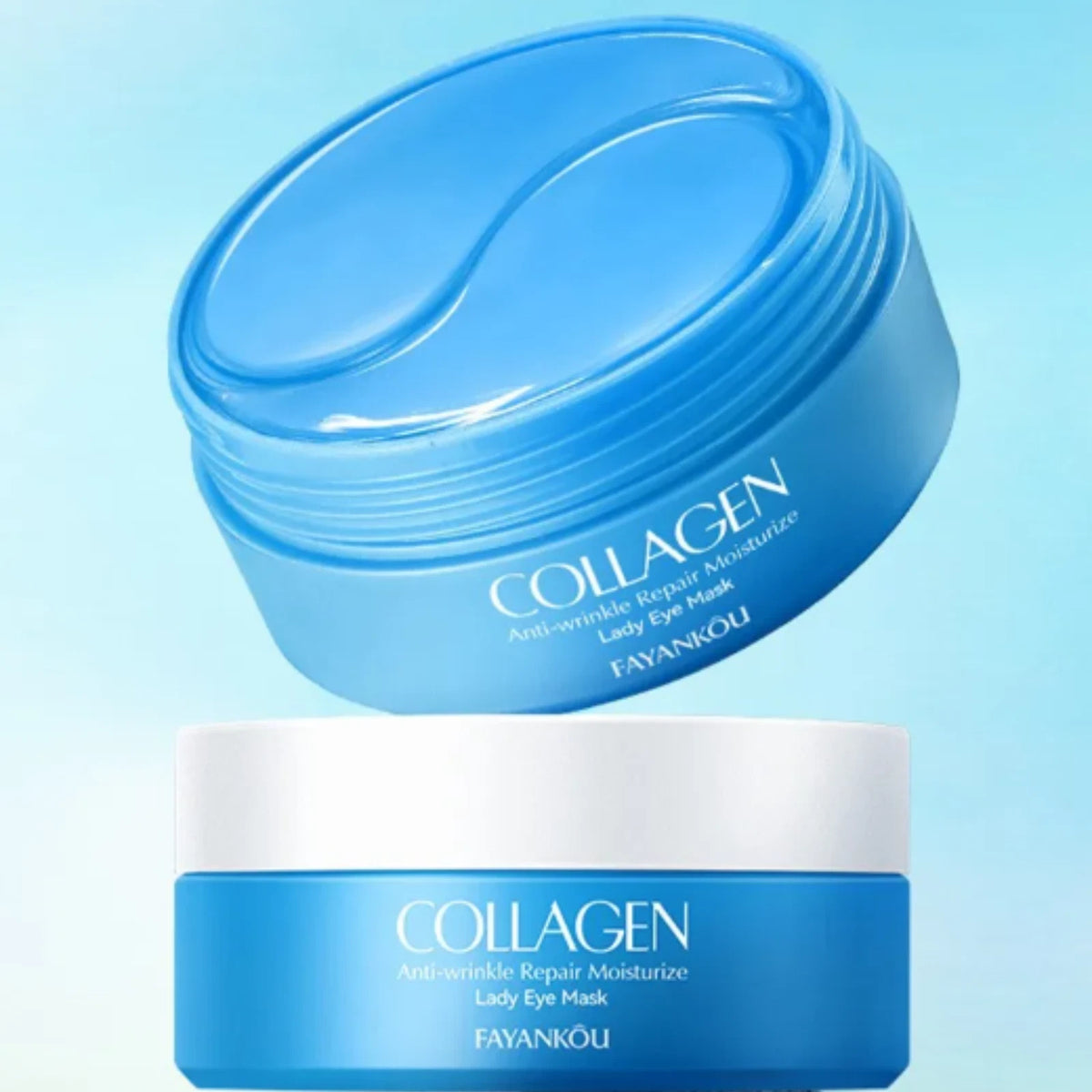 60pcs Hydrogel Under Eye Patches – Collagen Anti-Wrinkle Hydrating