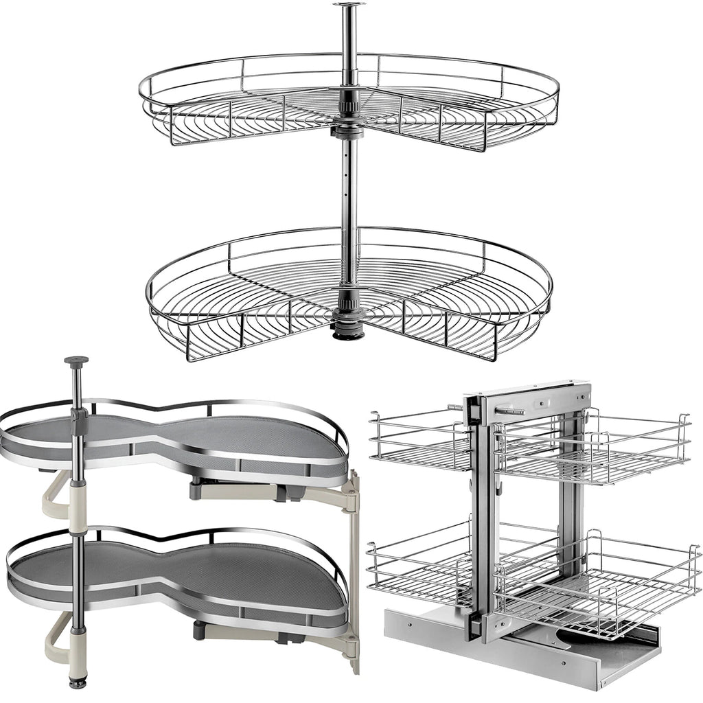 36" Blind Corner Kitchen Cabinet Pull-Out Organizer – Maximize Space