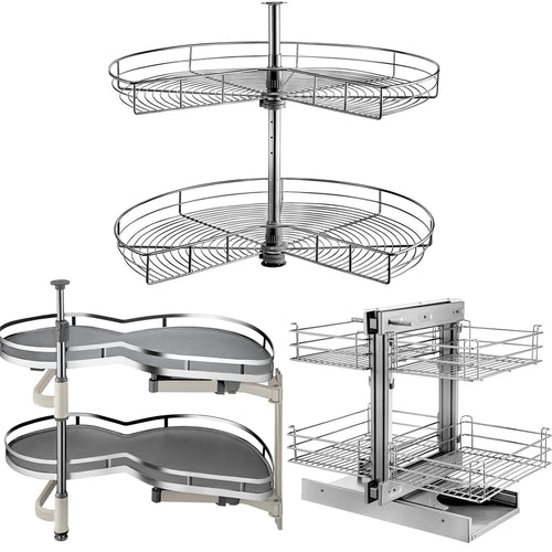 36" Blind Corner Kitchen Cabinet Pull-Out Organizer – Maximize Space