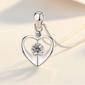925 Sterling Silver Crystal Love Heart Necklace