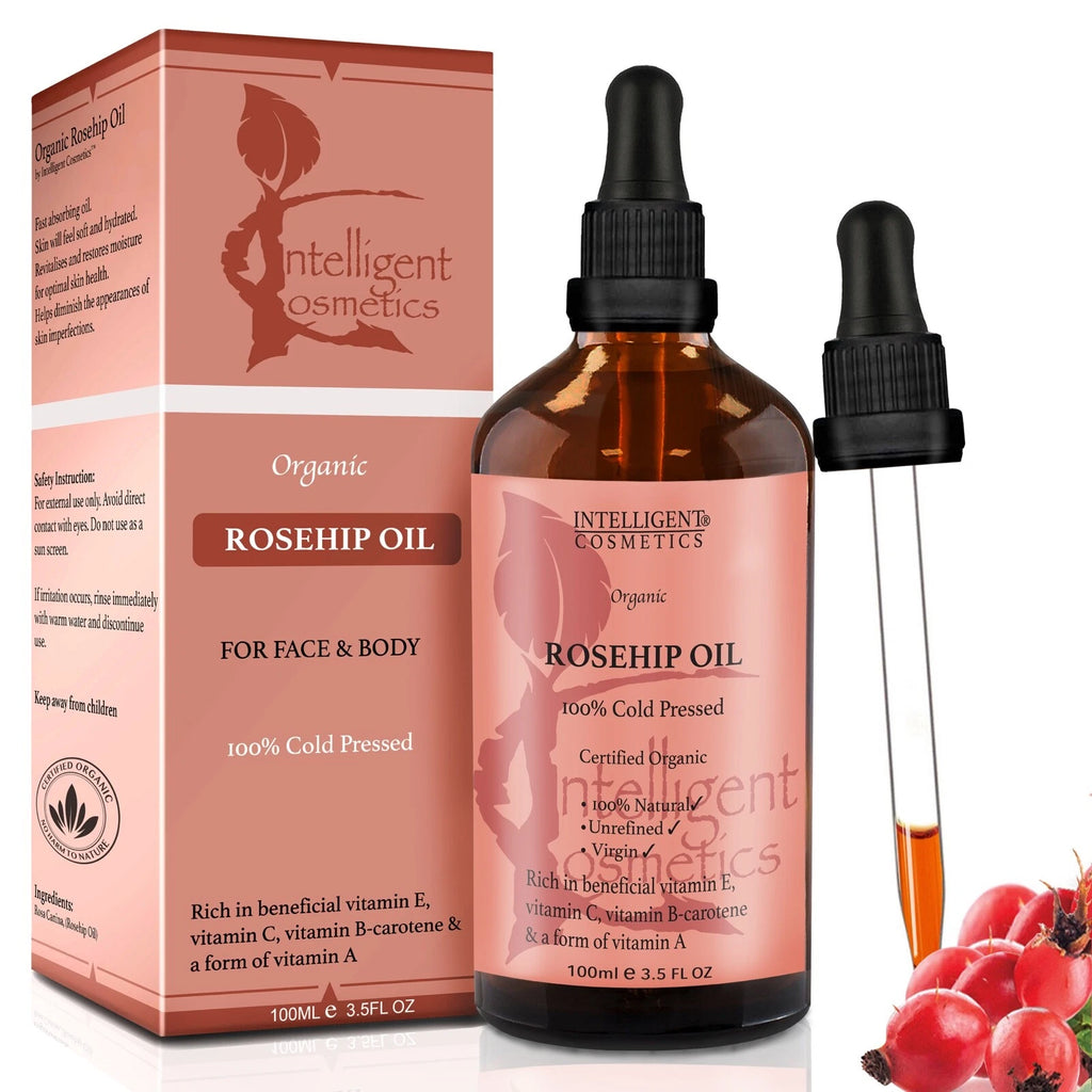Organic Rosehip Oil – 100% Pure Cold Pressed Facial Oil