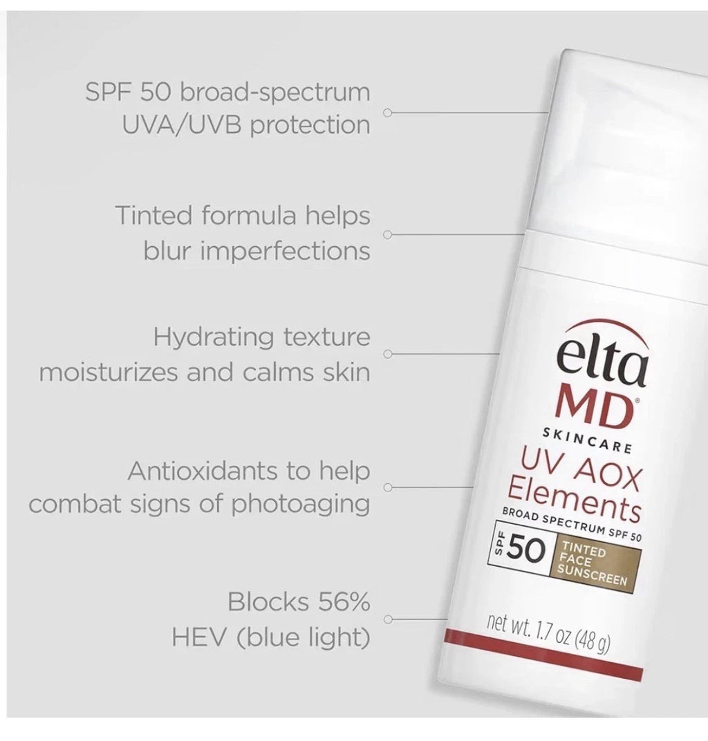 EltaMD UV AOX Elements Tinted SPF 50 Sunscreen – 1.7oz