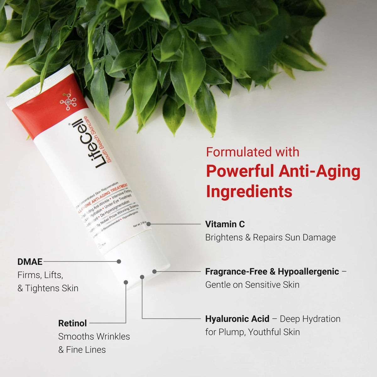LifeCell Anti-Aging Cream 2.54 oz – Wrinkles, Fine Lines & Dark Circles