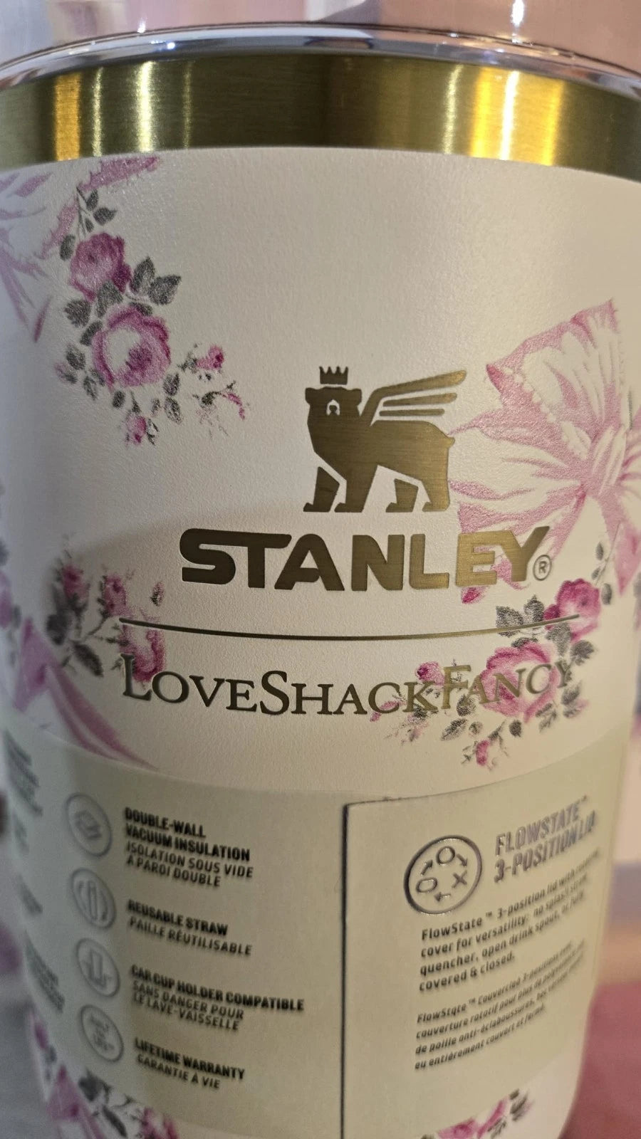Stanley LoveShackFancy Floral Pink 40oz Tumbler – Stay Hydrated in Style