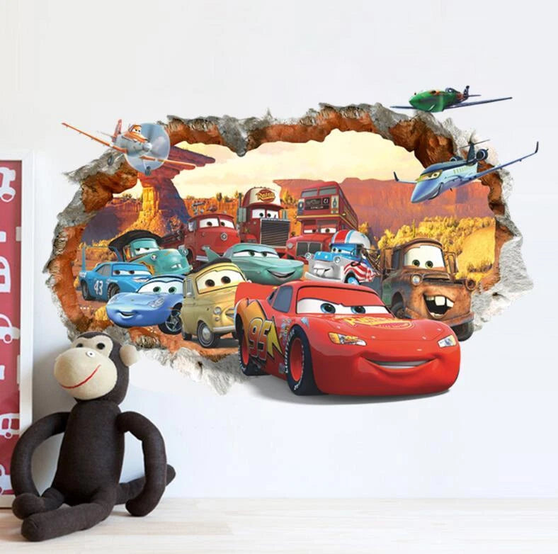 Disney Lightning McQueen Wall Stickers – Large Kids Decor