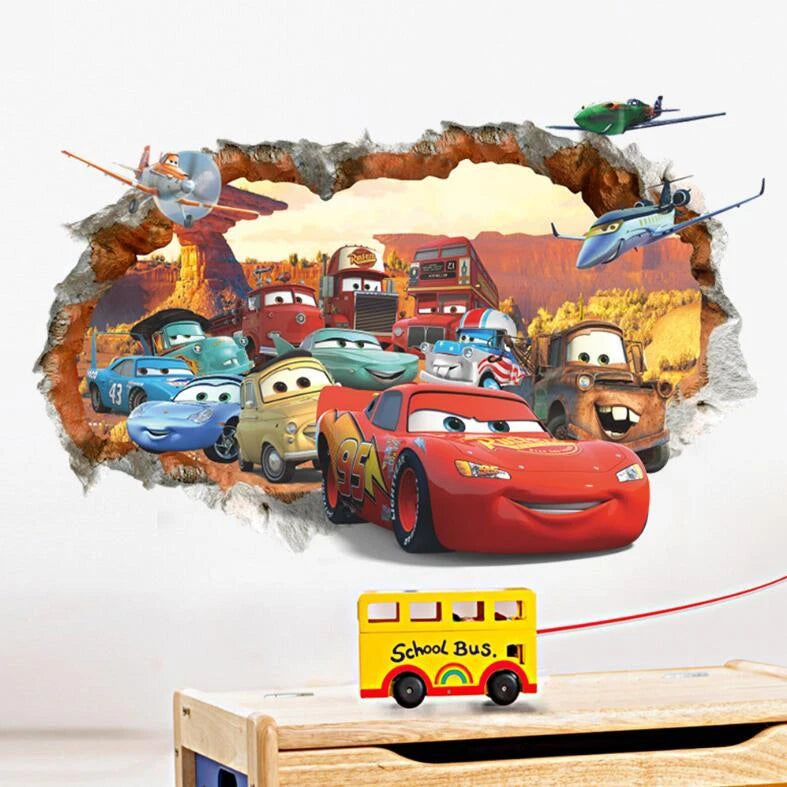Disney Lightning McQueen Wall Stickers – Large Kids Decor