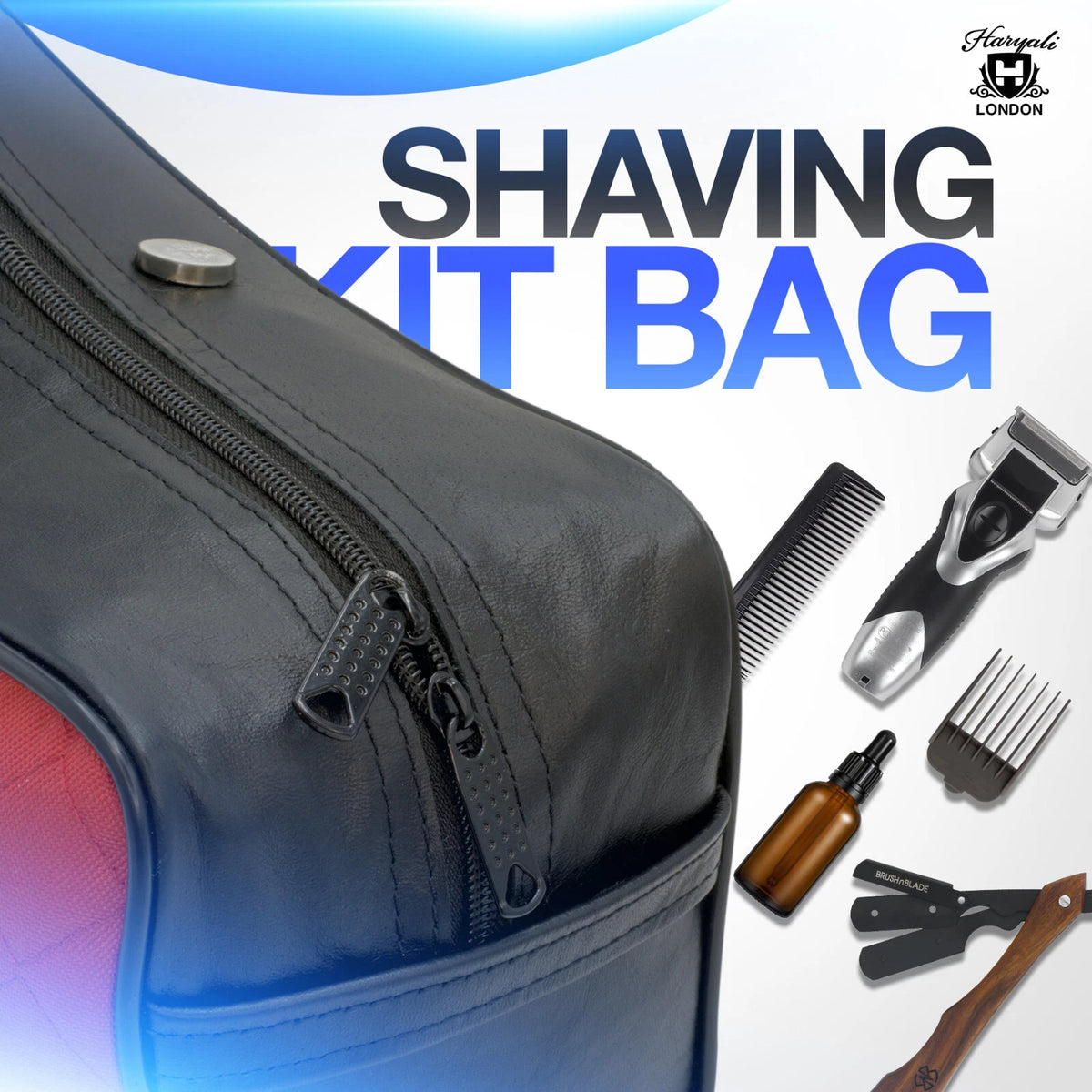 Men’s Large Waterproof Travel Wash Bag – Toiletry & Shaving Case