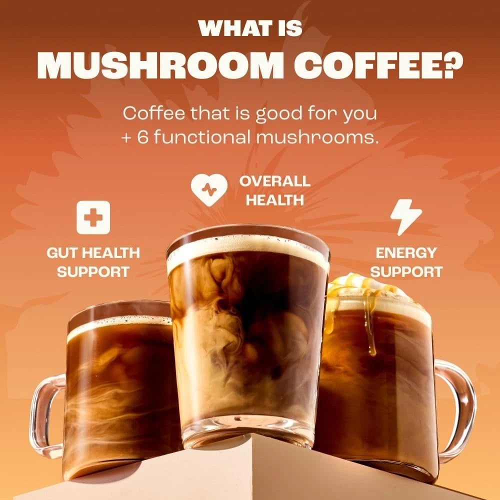 RYZE Mushroom Coffee – 30 Servings, USDA Organic