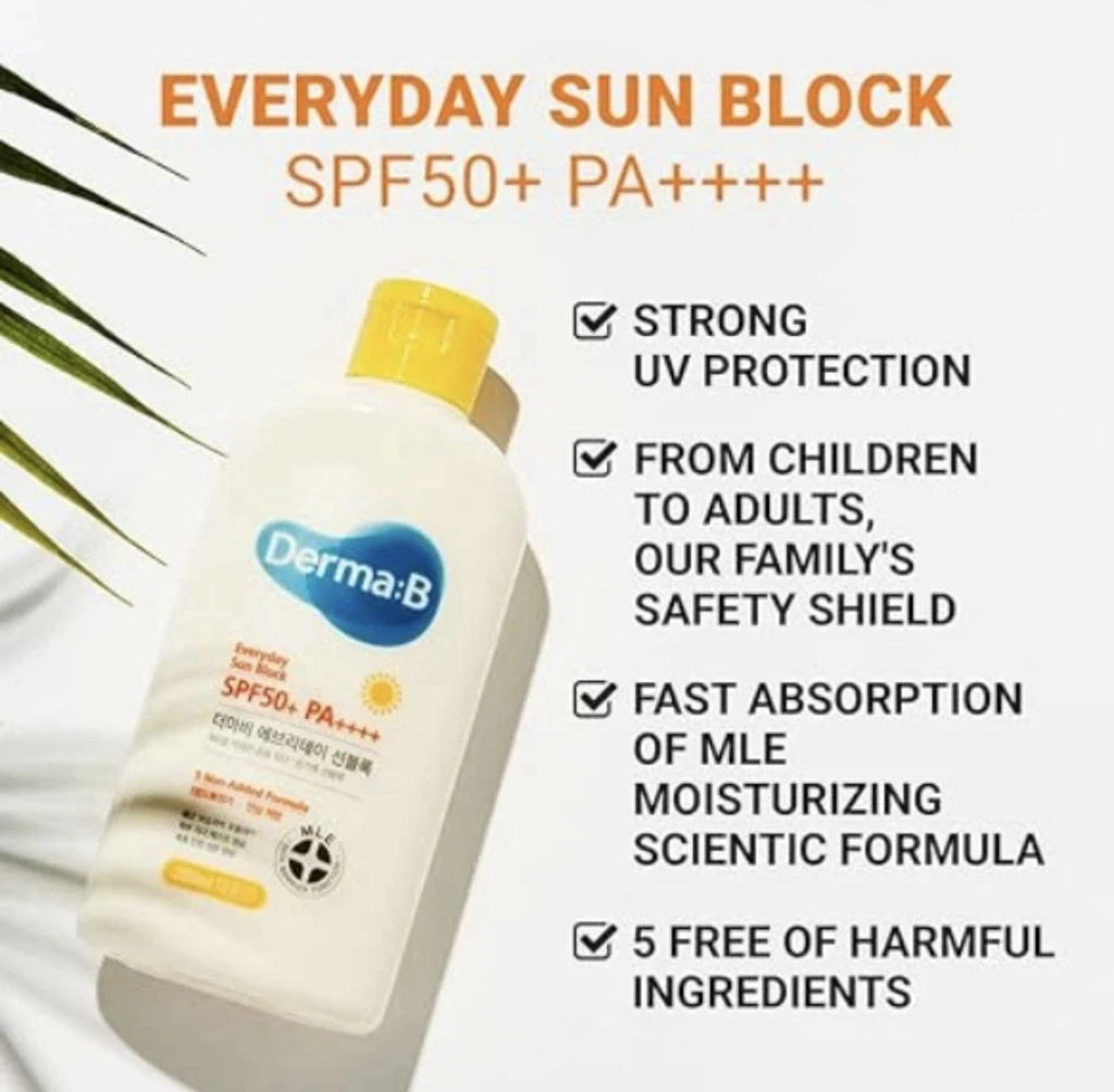 Derma B Everyday Sun Block SPF50+ PA++++ 200ml