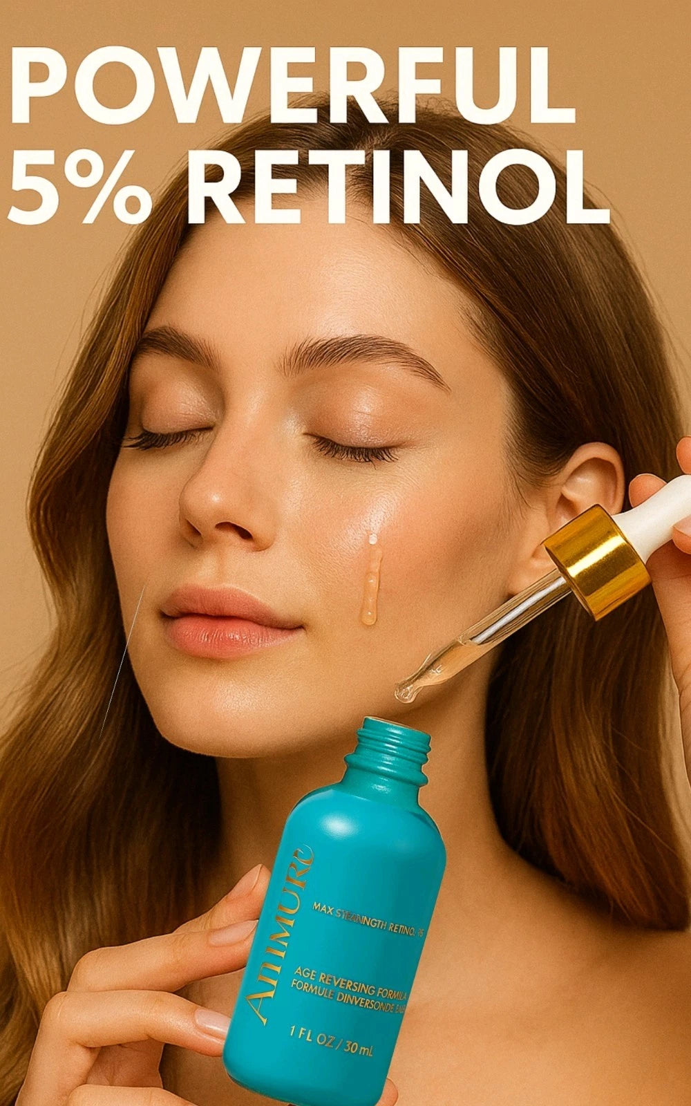 Ammuri 5% Retinol Serum with Hyaluronic Acid – Anti-Aging Face Serum 30ml