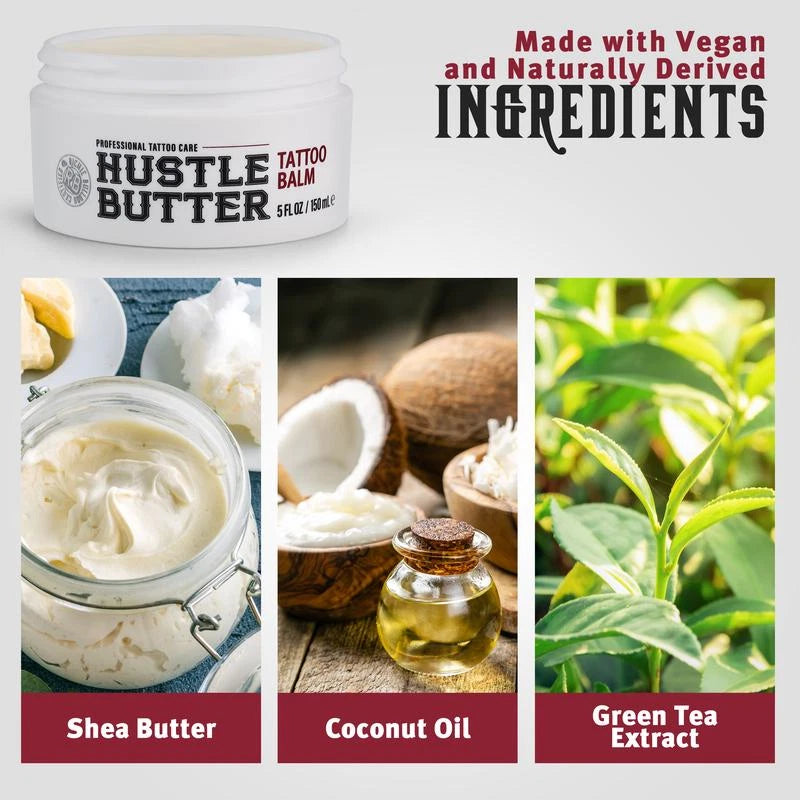 Hustle Butter Tattoo Balm 5 oz Vegan – Expires 03/2028