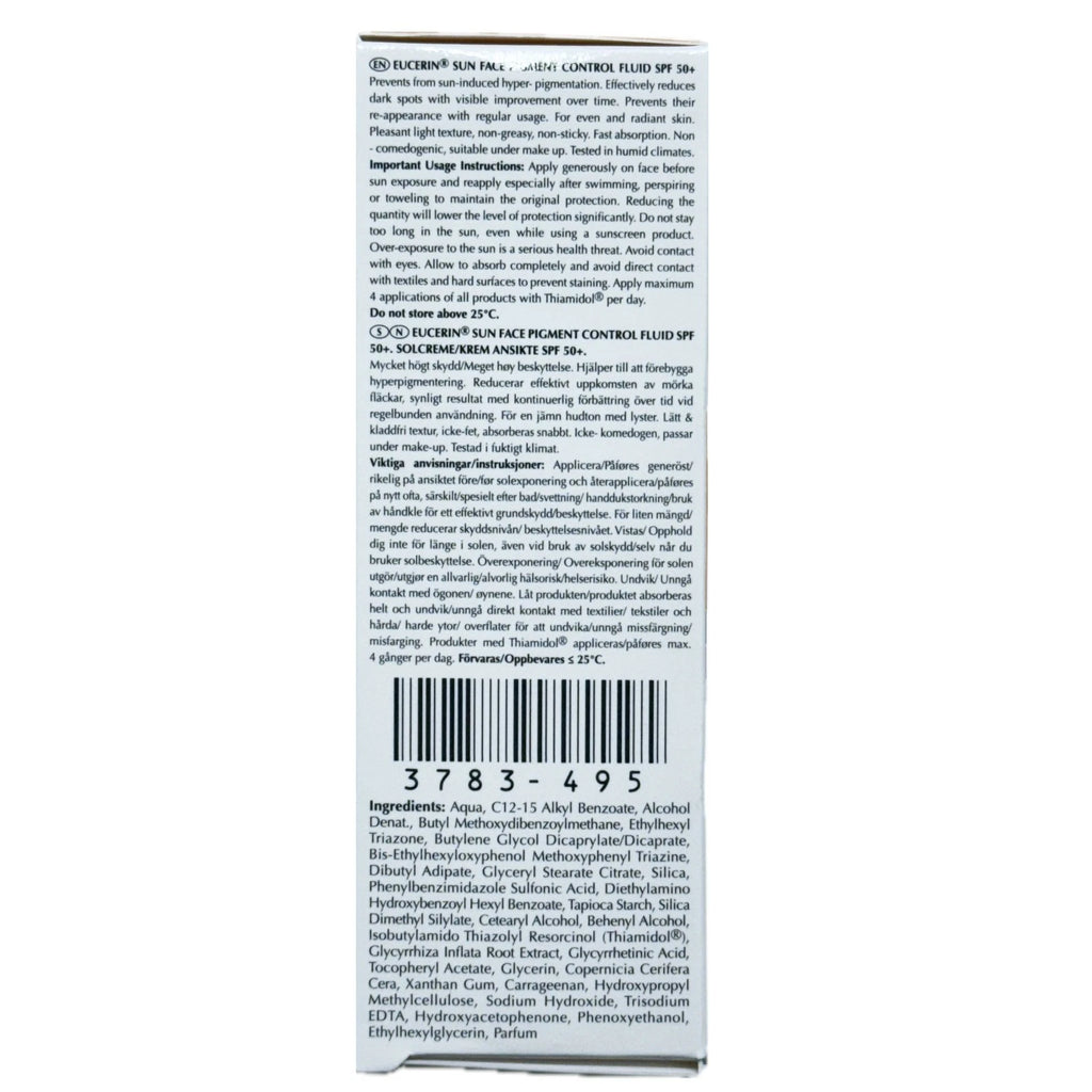 Eucerin Sun Fluid Pigment Control SPF 50+ – 50ml