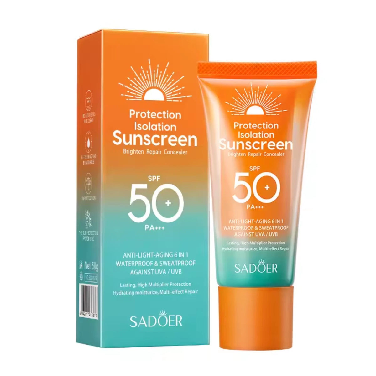 SPF 50 Sunscreen Face Cream – PA+++ Oil Control Daily Moisturizer