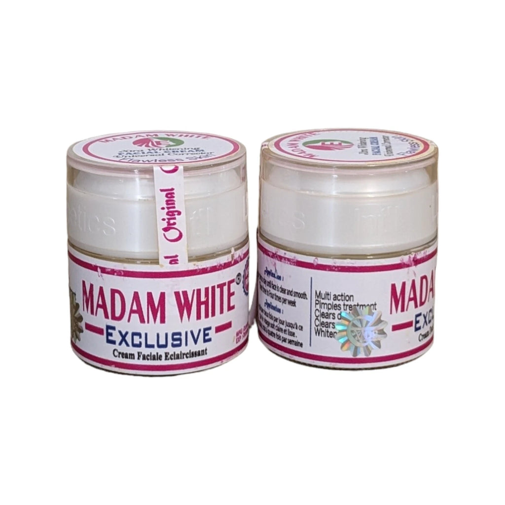 X 2 Madam White Exclusive Flawless Face Cream - 120g Total