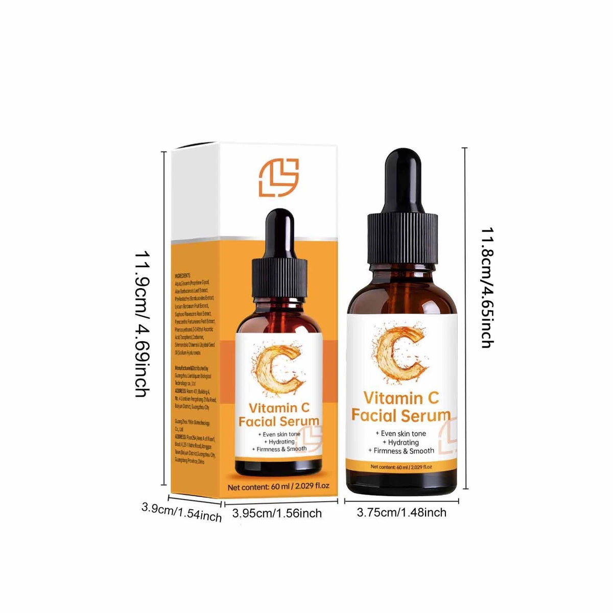 Vitamin C Face Serum with Hyaluronic Acid – Anti-Aging & Hydrating