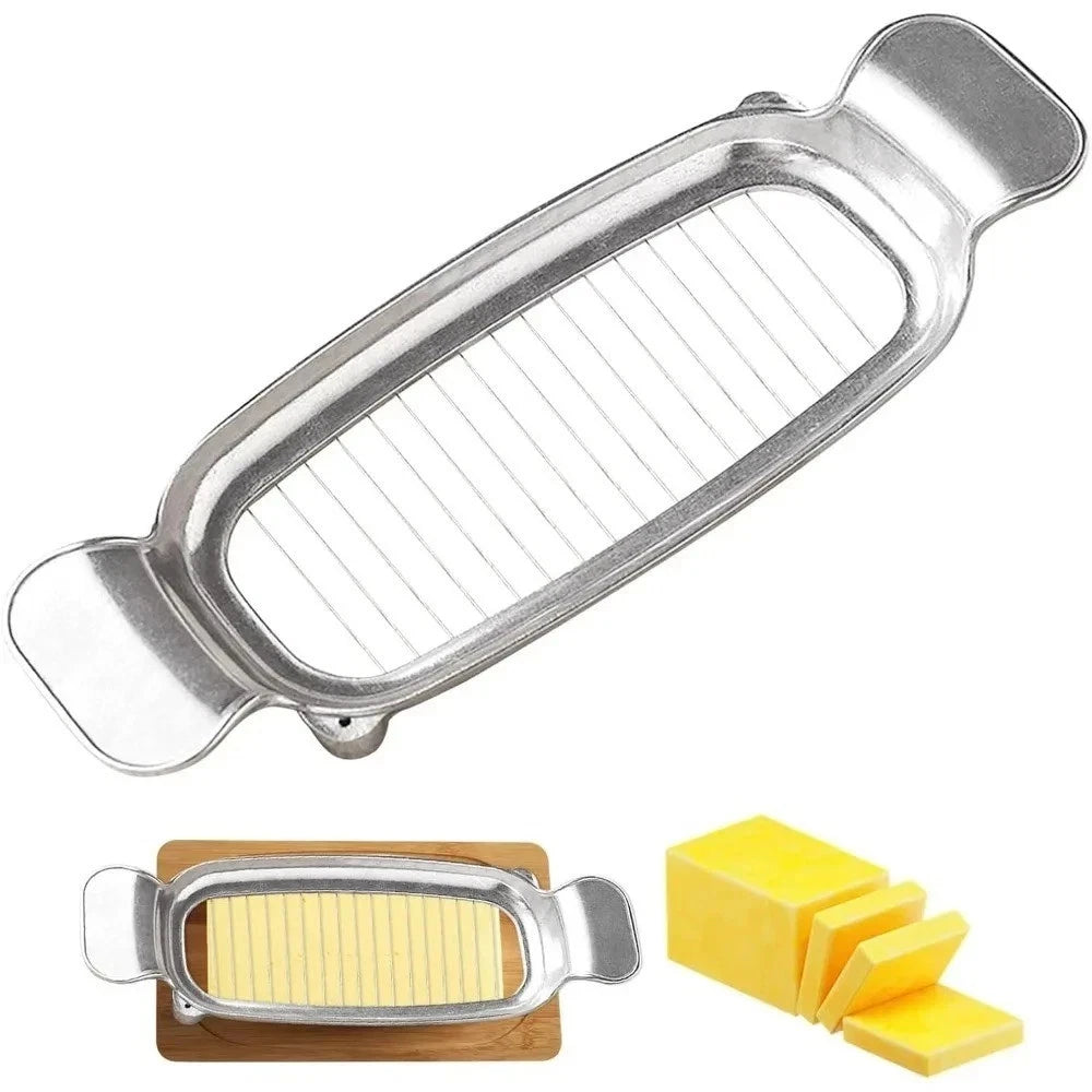 Stainless Steel Butter Slicer: Effortless Cheese Cutter Kitchen Tool