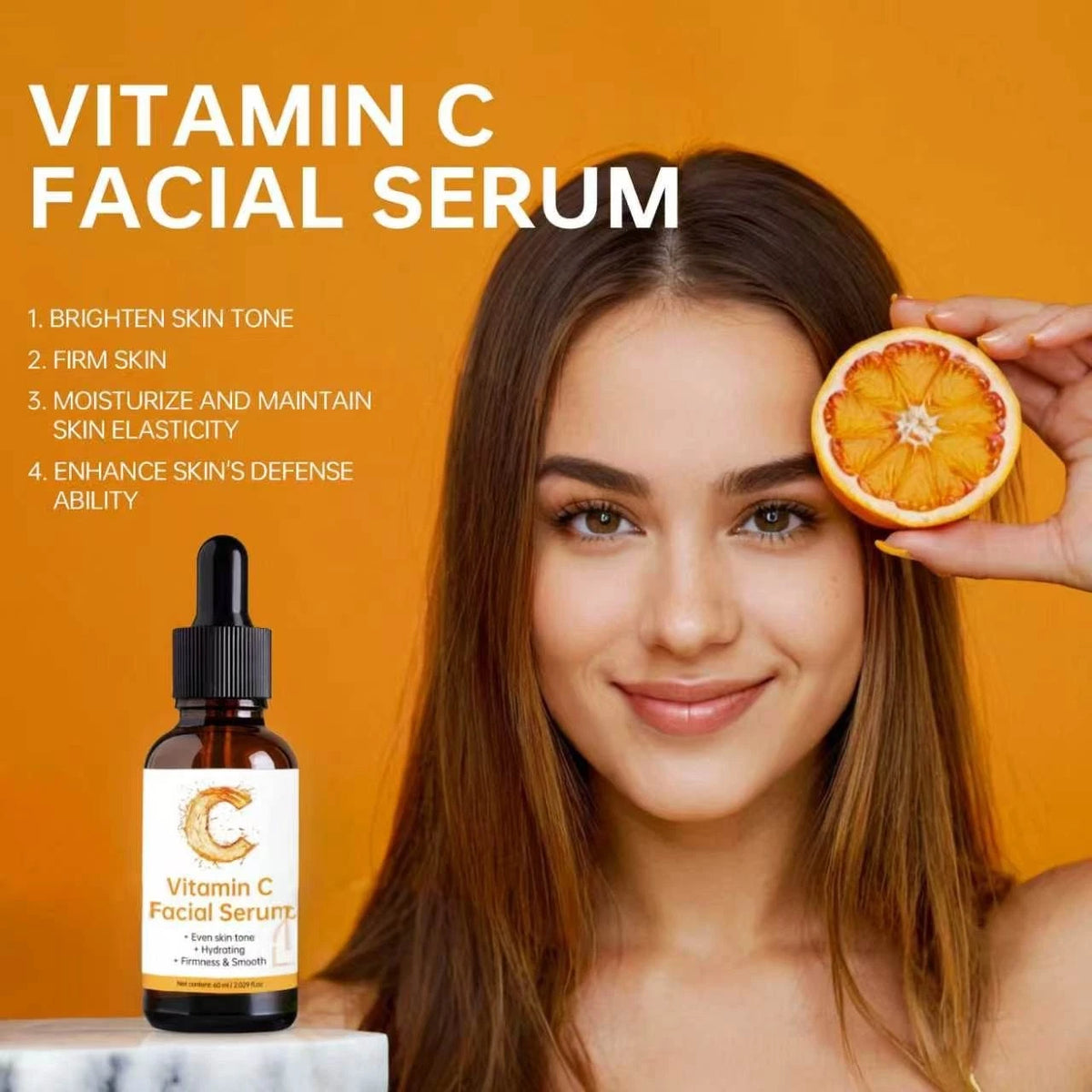 Vitamin C Face Serum with Hyaluronic Acid – Anti-Aging & Hydrating