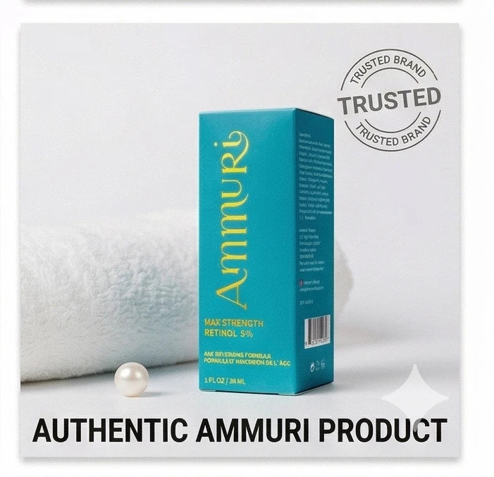 Ammuri 5% Retinol Serum with Hyaluronic Acid – Anti-Aging Face Serum 30ml