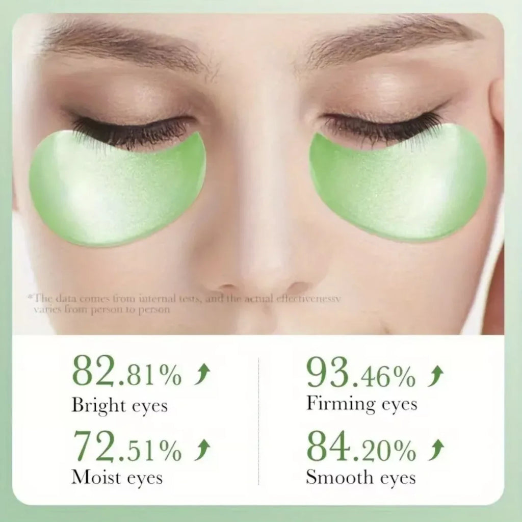 60pcs Aloe Vera Collagen Hydrogel Under Eye Patches – Soothing & Hydrating