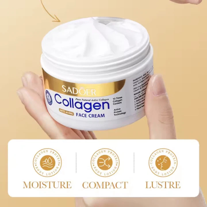 Anti-Aging Collagen Face Cream with Hyaluronic Acid – 100ml