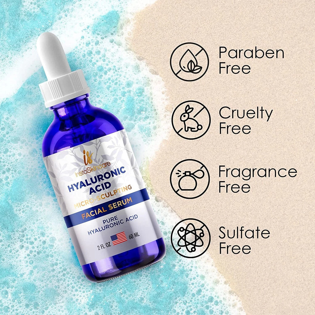 Hyaluronic Acid Face Serum – Anti-Aging Hydrating Formula 2oz