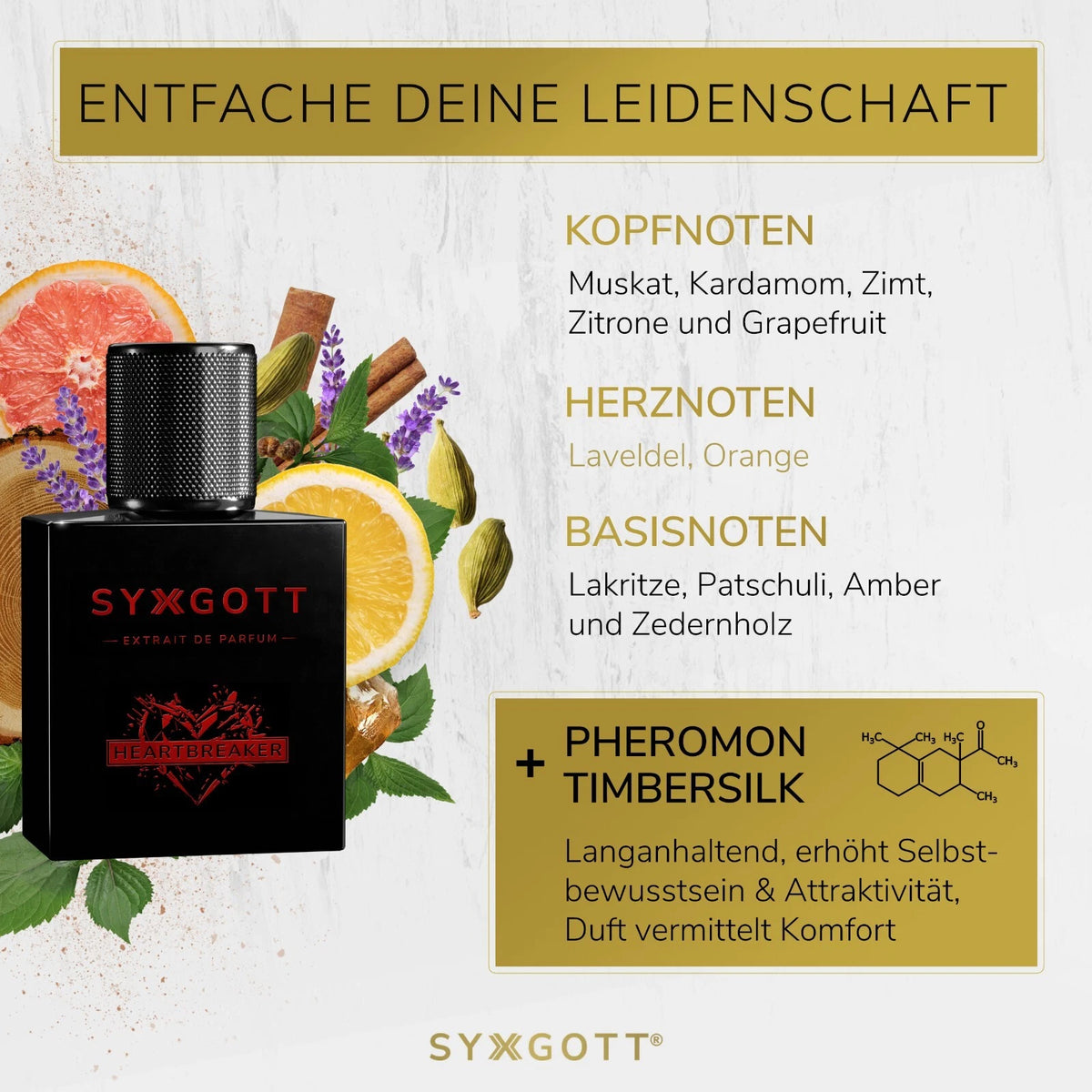 SYXGOTT Heartbreaker Men’s Pheromone Perfume – Extrait de Parfum