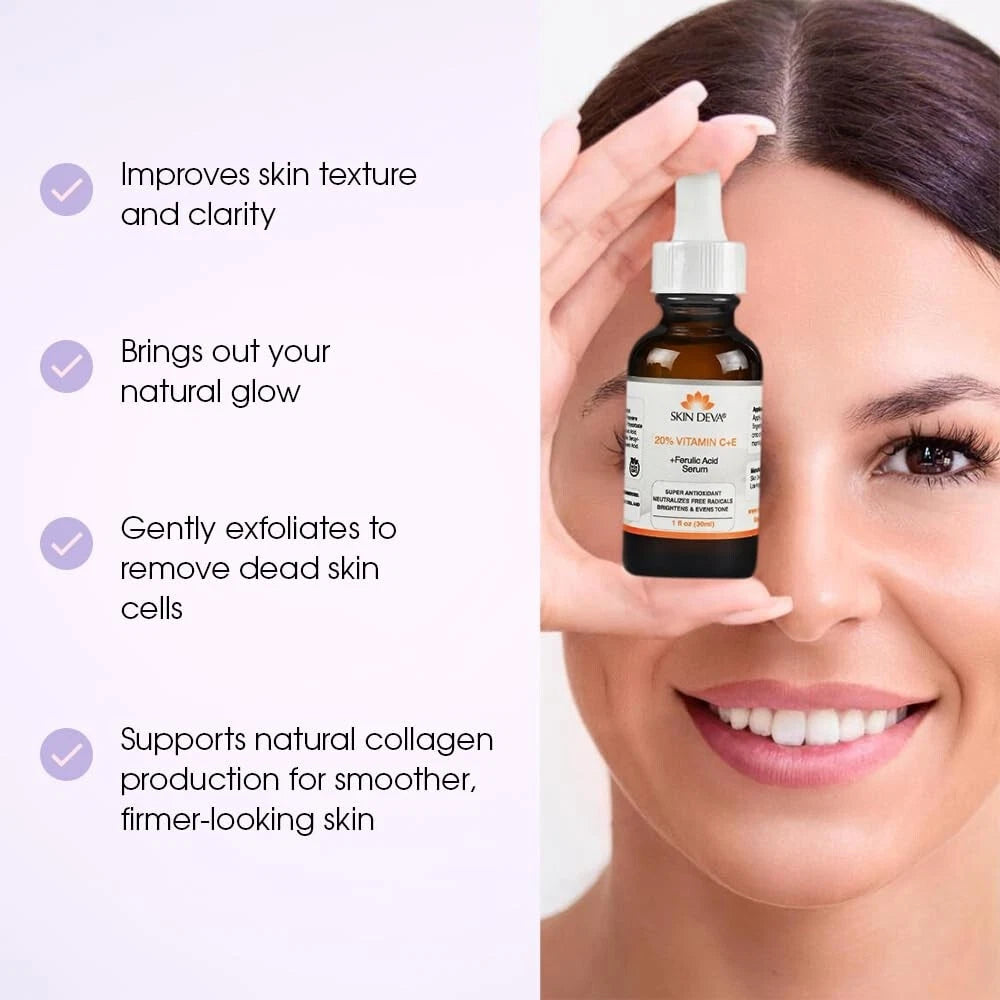 Skin Deva 20% Vitamin C Serum with Vitamin E & Ferulic Acid – 1 oz