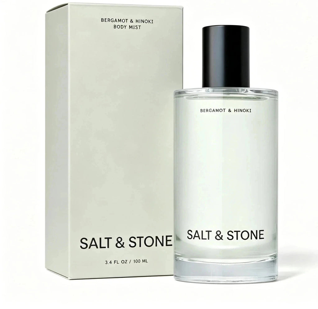 Salt & Stone Body Mist Bergamot & Hinoki 3.4 oz - Unisex Fragrance