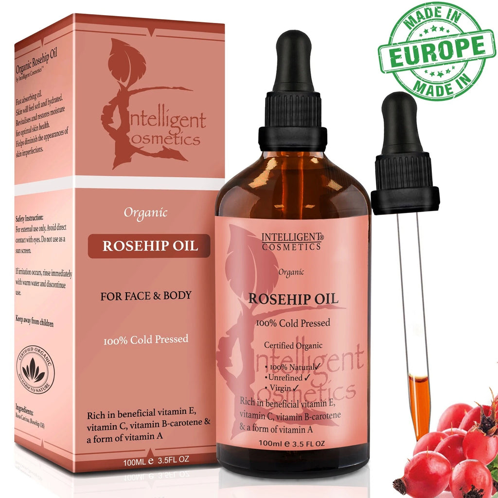 Organic Rosehip Oil – 100% Pure Cold Pressed Facial Oil