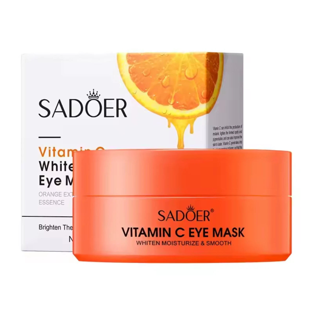 60pcs Vitamin C Collagen Hydrogel Under Eye Patches – Brightening & Anti-Aging