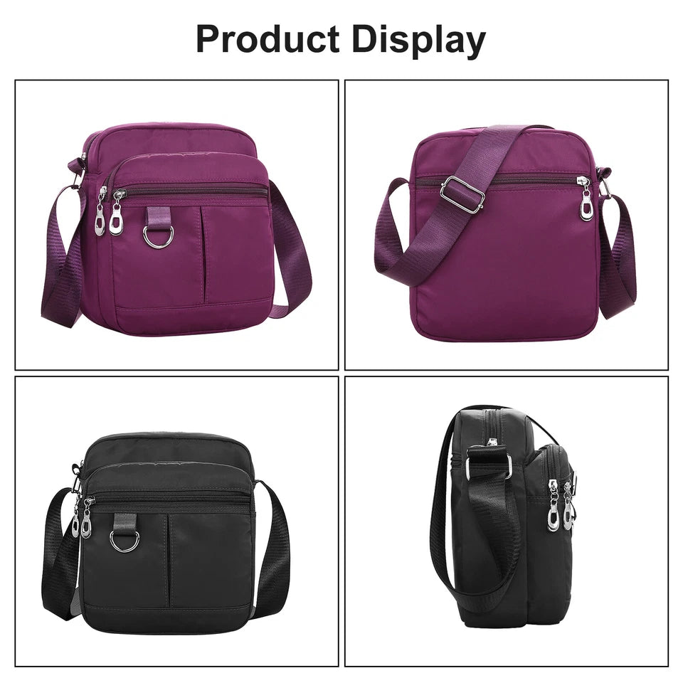 Women’s Waterproof Messenger Crossbody Shoulder Bag – Large Handbag