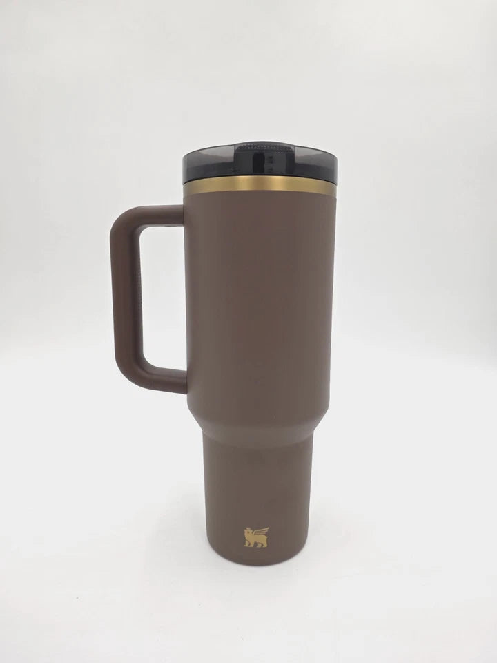 Stanley ProTour Flip Straw 40 Oz Tumbler in Espresso Gold