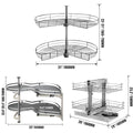 36" Blind Corner Kitchen Cabinet Pull-Out Organizer – Maximize Space