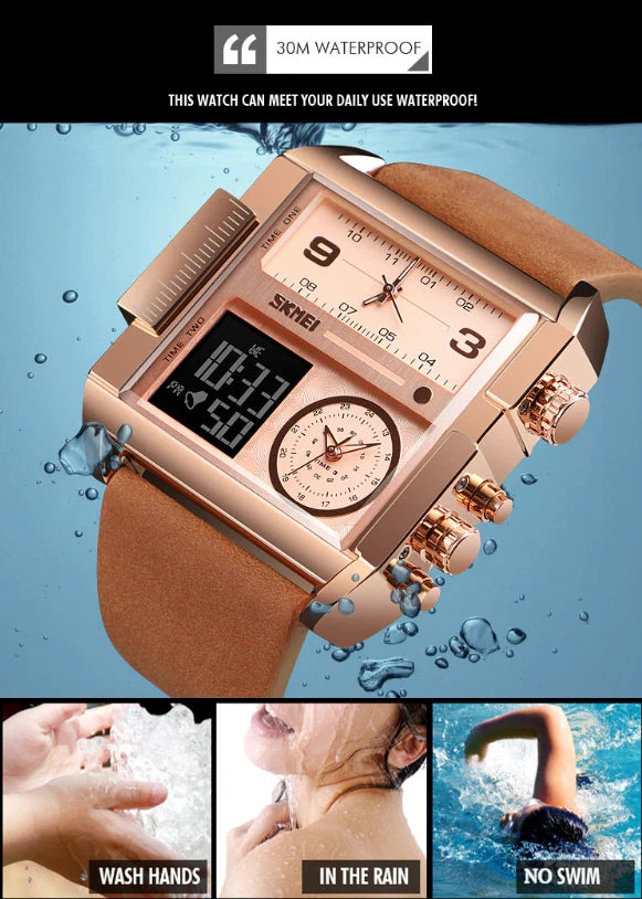 SKMEI Men’s Digital Quartz Sports Watch – Large Dial & Stopwatch